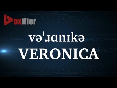 How to Pronunce Veronica in English - Voxifier.com