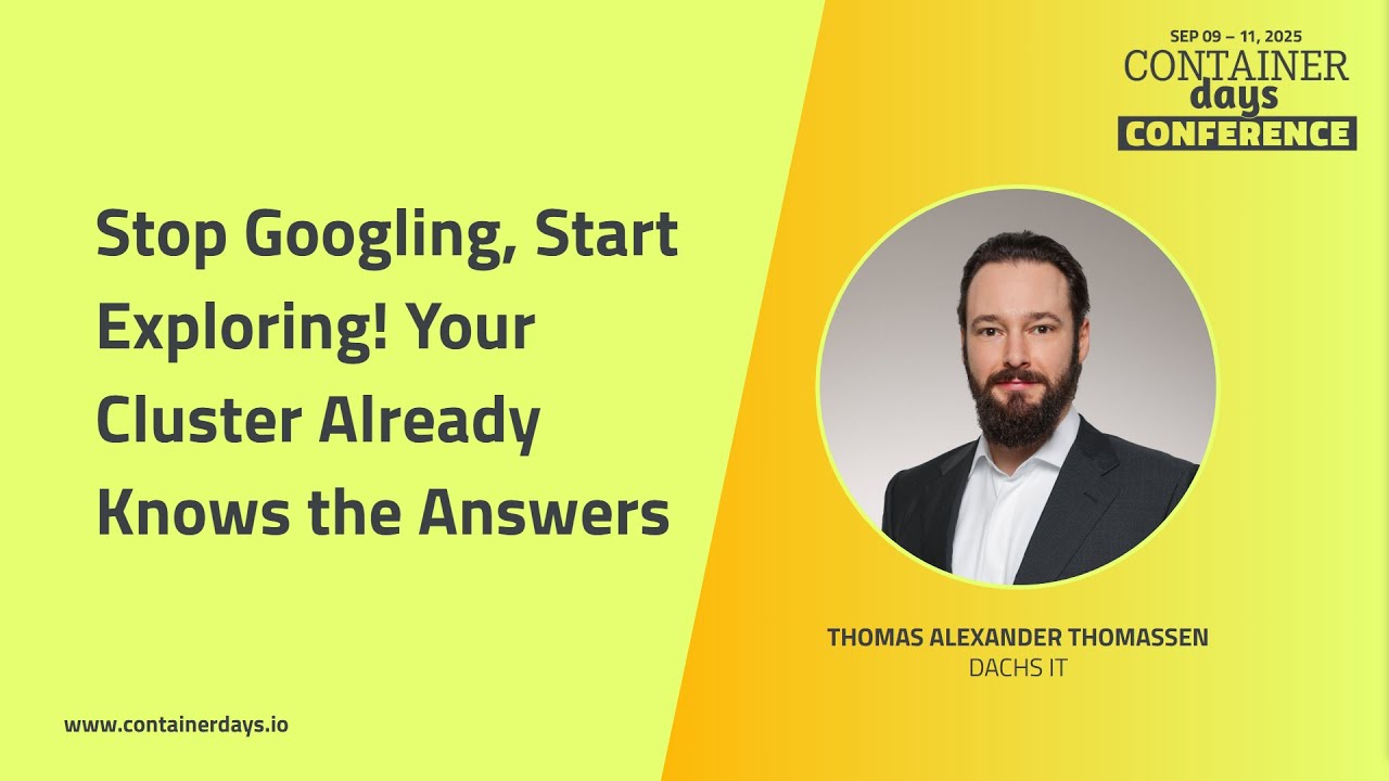 Stop Googling, Start Exploring! Your Cluster Already Knows the Answers - Thomas Alexander Thomaßen