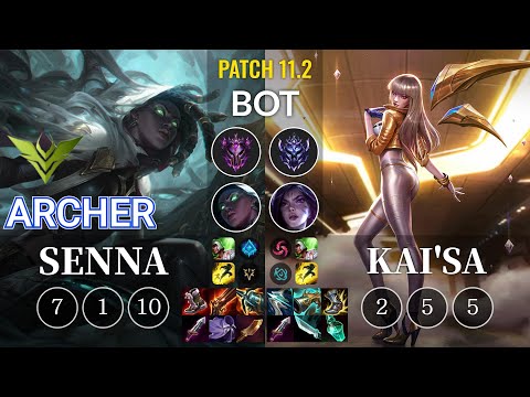 V3 Archer Senna vs Kai'Sa Bot - KR Patch 11.2