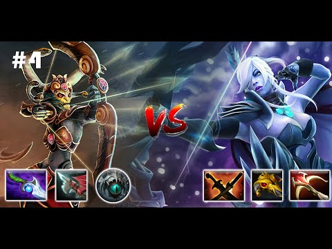 Medusa vs Drow Ranger - Epic High Ground Defend & Comeback #4