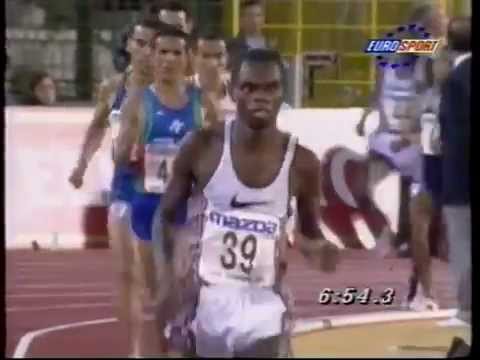 Daniel Komen 3000m-7.25.87, Brussels 1996