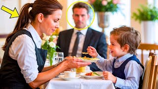 MESERA ALIMENTA A UN NIÑO CON DISCAPACIDAD SIN SABER QUE ES HIJO DE UN...