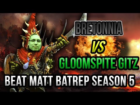 Gloomspite Gitz vs Bretonnia Age of Sigmar Battle Report - Beat Matt Batrep S05E52