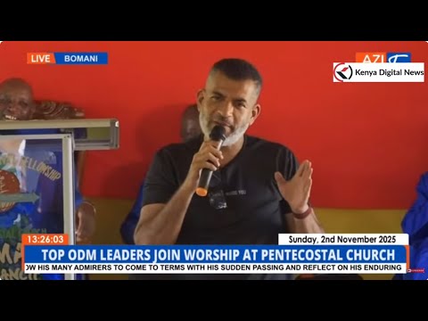 MTOTO WA SHARIFF NASSIR! Mombasa Governor greets Magarini residents during a church service