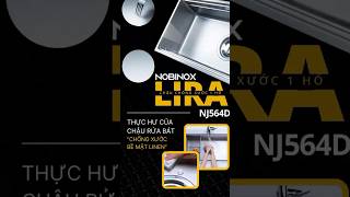 CHẬU RỬA BÁT 1 HỐ NOBINOX LIRA NJ564D video 2