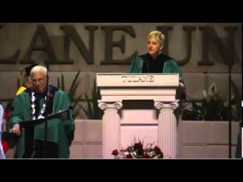 【杜蘭大學畢業演講】脫口秀女王 Ellen 要你追隨熱情，忠於自己！（中英字幕）(Ellen DeGeneres at Tulane 2009 Commencement Speech)