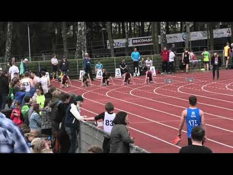 100m M U16 bieg 3 - Poznań 20220430