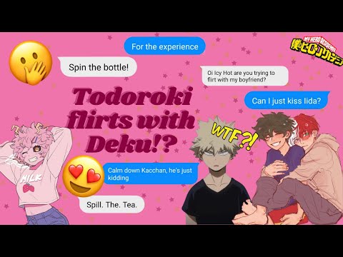 class 1-A plays spin the bottle!• bnha texts • bakudeku