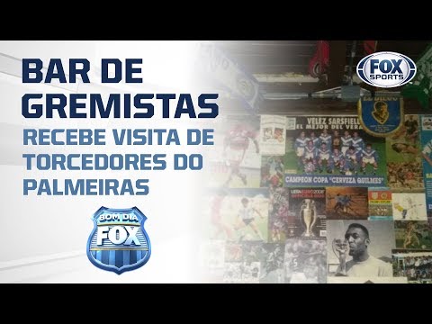Bar de gremistas é 'febre' e recebe visita de torcedores do Palmeiras antes de duelo na Libertadores