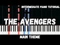 The Avengers Main Theme Intermediate Piano Tutorial