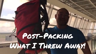 Post Packing - What I Threw Away!