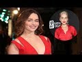 Emilia Clarke Wows In TWO Stunning Outfits As She Sizzles In Sexy Scarlet Ensemble