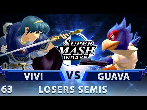 SSS 63 - Vivi (Marth) vs. Guava (Falco) - SSBM Top 16 Losers Semis - Smash Melee