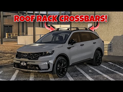 Installing Roof Rack Crossbars! (2021-2023 Kia Sorento / MQ4) (SnailFly - FLUSH RAILS ONLY)