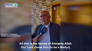 Father of terrorist glorifying his Martyrdom