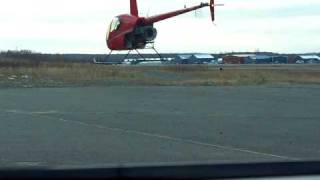 preview picture of video 'Learning to Fly/Hover the R22 Helicopter @ 9hrs, Alaska 10-19-08'