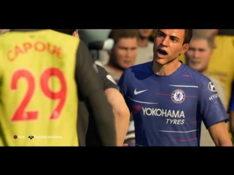 Expulsión de Rodrigo Chelsea 1 Watford 1 English Premier League Fecha 36 FIFA 19