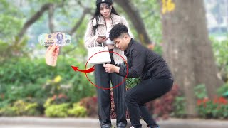 nhặt được Lộc cạnh người lạ - Picking up Money next to Strangers social experiment