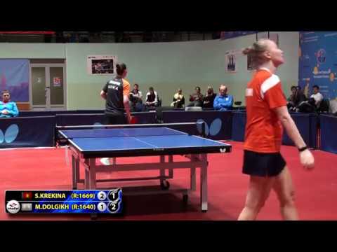 4.KREKINA - DOLGIKH #RUSSIAN #Championships #tabletennis #настольныйтеннис