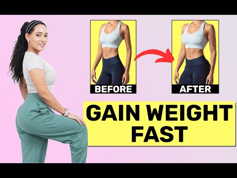 5 BEST EXERCISES to Gain Weight Quickly | How to GAIN weight for SKINNY girls workout at home