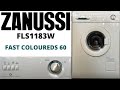 Zanussi Aquacycle 1050 FLS1183W Washing Machine C Fast Coloureds 60