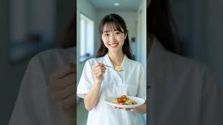 病院食にしてはおいしそう #aibeauty #aiart #ai美女 #ナース