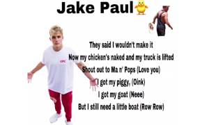 Lyrics Jake Paul-Ohio fried chicken(Song) feat. Team10
