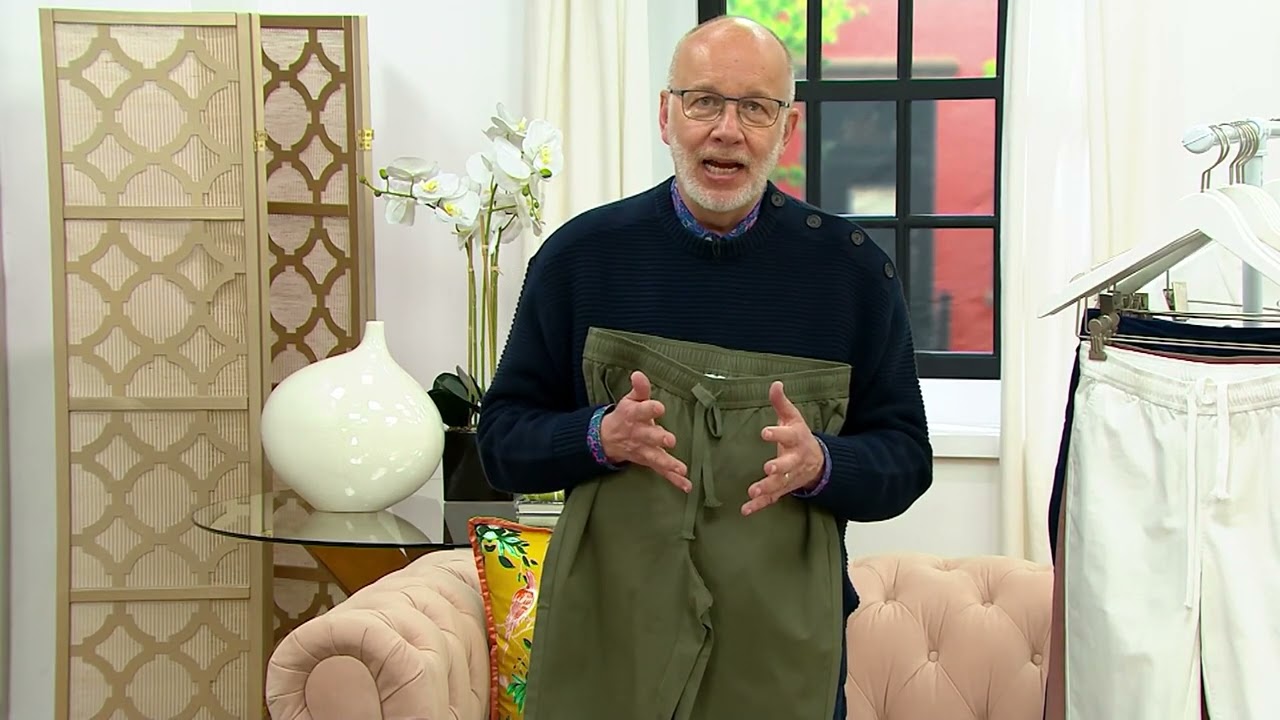 Denim & Co. EasyWear Twill Pull-On Skimmers Shorts on QVC