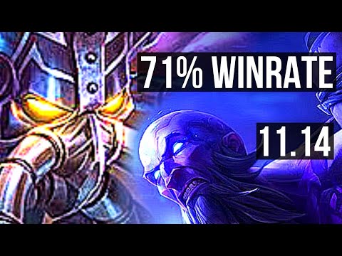 KASSADIN vs RYZE (MID) | 5/0/10, 71% winrate | BR Master | v11.14