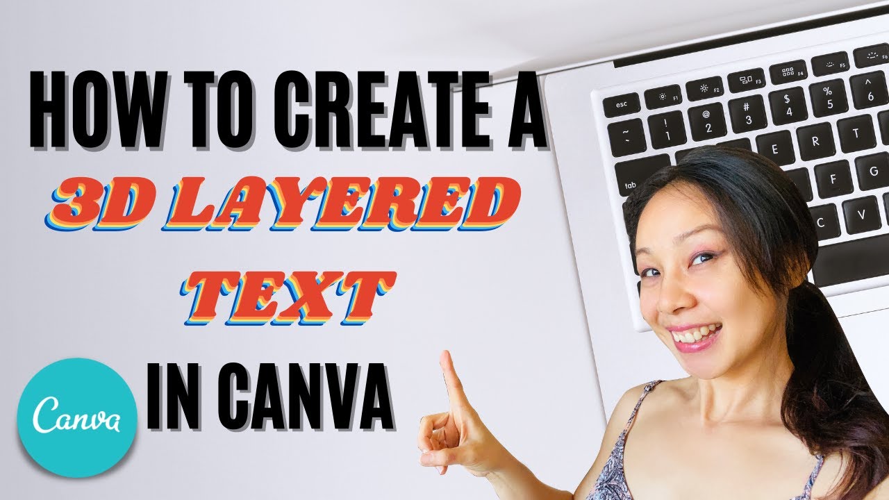 3D LAYERED TEXT EFFECT in Canva | Easy Tutorial For Beginners