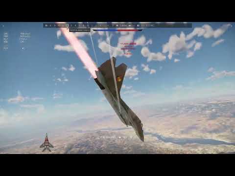 MiG 29 Vs F-16A MLU Dogfight WarThunder AIM 9L ignores 38 flares
