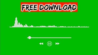 Green Screen Audio spectrum Visualizer  No musik F