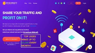 Peer2Profit - Share Your Bandwidth & Earn Money & Cryptos! MIN Payout is $2! Earn Up to $5K+ a Month