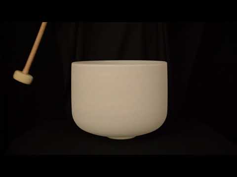 13" Crystal Tones™ Classic Frosted Singing Bowl (C Perfect Pitch) - Unlimited Singing Bowls