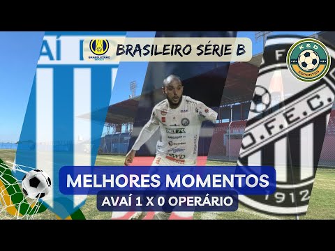 Melhores Momentos Avaí 1 x 0 Operário | Brasileiro Série B | Rodada 20