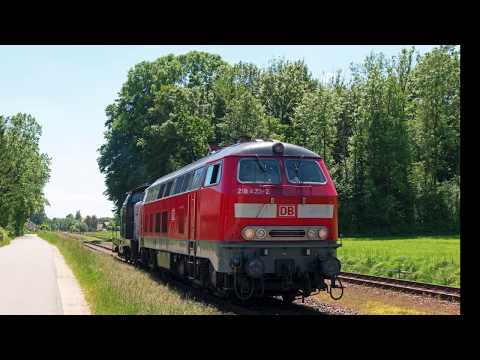 BR 218: 4k Führerstandsmitfahrt Freilassing - Mühldorf