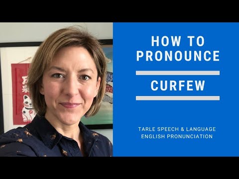 CURFEWの発音の仕方 - アメリカ英語の発音レッスン (How to Pronounce CURFEW - American English Pronunciation Lesson)