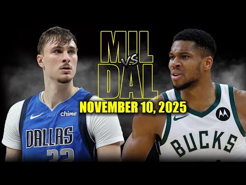 Milwaukee Bucks vs Dallas Mavericks Full Game Highlights - November 10, 2025 | NBA Season