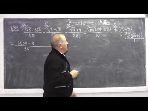 2/2 Lectia 791 - Rationalizarea fractiilor Operatii cu radicali Radicali asemenea - Tema Clasa 7