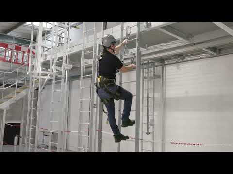 Safety Fabrication's Ascent Ladders climbed with Twin lanyards