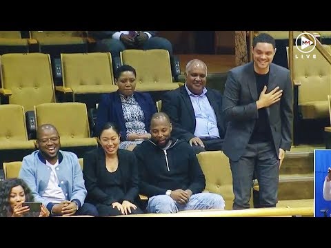 Trevor Noah 'has promised to make fun of me', Ramaphosa tells parliament