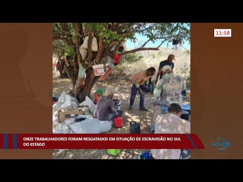 Onze trabalhadores foram resgatados em situação de escravidão no sul do Estado 31 08 2022