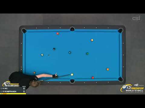 10-BALL ▸ K. WU vs R. ROMPPANEN ▸ 2022 Predator World 10 Ball Championship