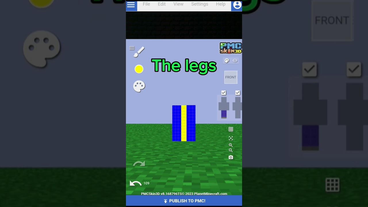 making country flag into Minecraft skins Sweden edition