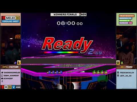 Franz (Dr Mario) vs Fiction (Falco) - Melee @ Verdugo West #180 Winners Finals