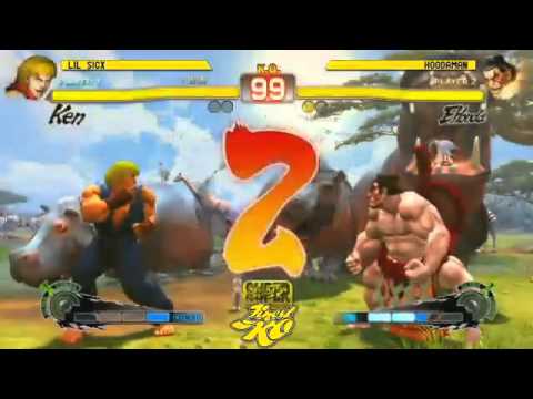 [8/26/11] RAMnation - Hoodaman vs Lil Sicx - SSF4AE Seeding Grand Finals
