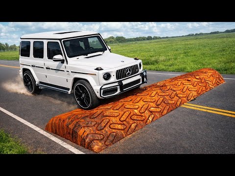 Cars vs Unreal Speed Bump Challenge #5 in BeamNG Drive!