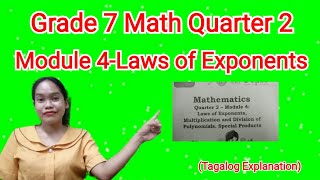 Grade 7 Math Quarter 2 Module 4-Laws Of Exponents