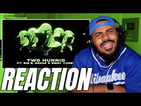 MORE BWAY AND NBA!! Two Hunnid - Big B, No Cap, Bway Yungy (Visualizer) REACTION