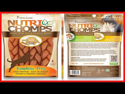 Bon produit -  NutriChomps Dog Chews, tresses de 6 pouces, faciles à digérer, friandises pour chiens